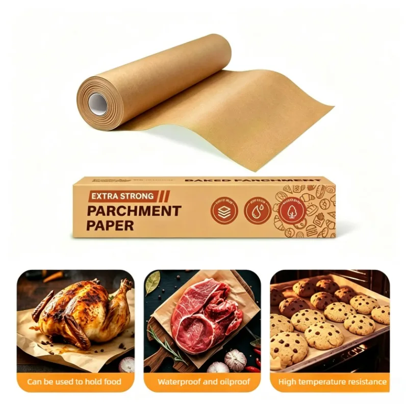 1 volume Unbleached Parchment Baking Paper,12in×262ft,13in×278ft,15in×210ft,for Baking,Cooking,Grilling, Air Fryer and Steaming