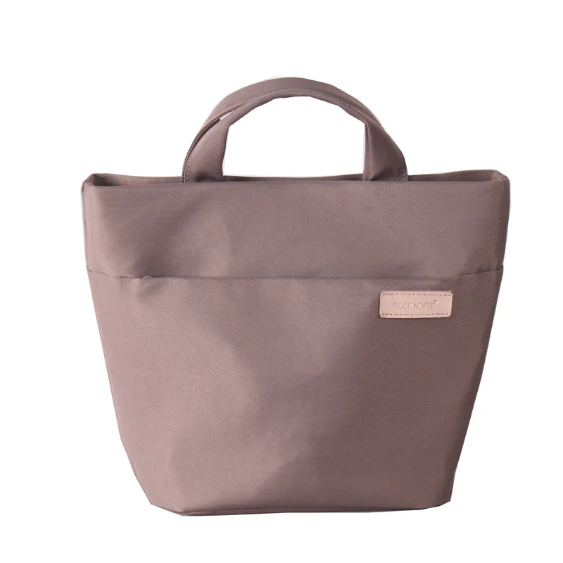 Rose Noire Women's Nylon Bag Lunch Bag Handbag Crossbody Shoulder Bag Sweet Cool Style Medium Soft Canvas Square Bag Zipper C...