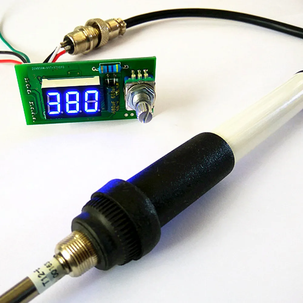 Imagem -02 - Nova Unidade Elétrica Digital Ferro de Solda Estação Controlador de Temperatura Kits para Hakko T12 Lidar com Faça Você Mesmo Kits Led Interruptor de Vibração