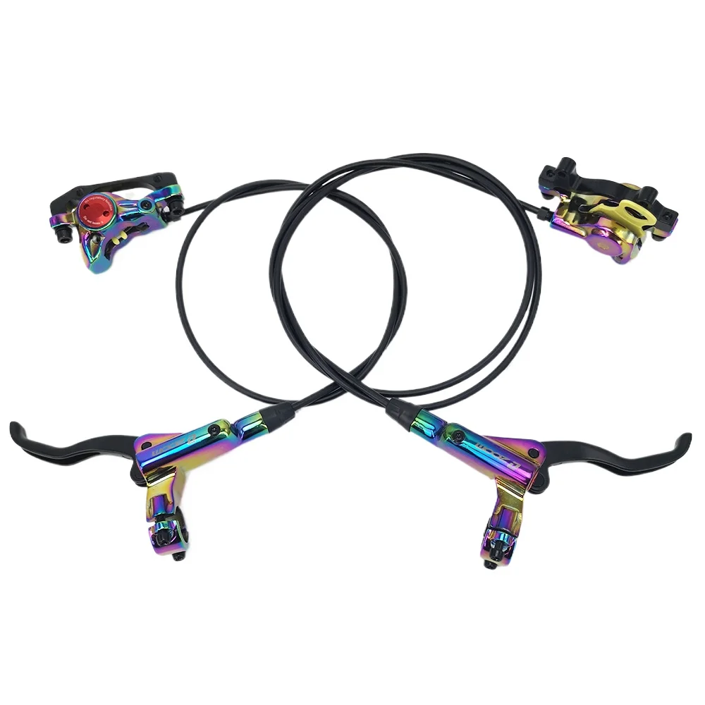 

MTB велосипед красочный комплект гидравлических дисковых тормозов 800/1400 мм горный велосипед давление масла дисковый тормоз Rainbow Set PK M395 M447