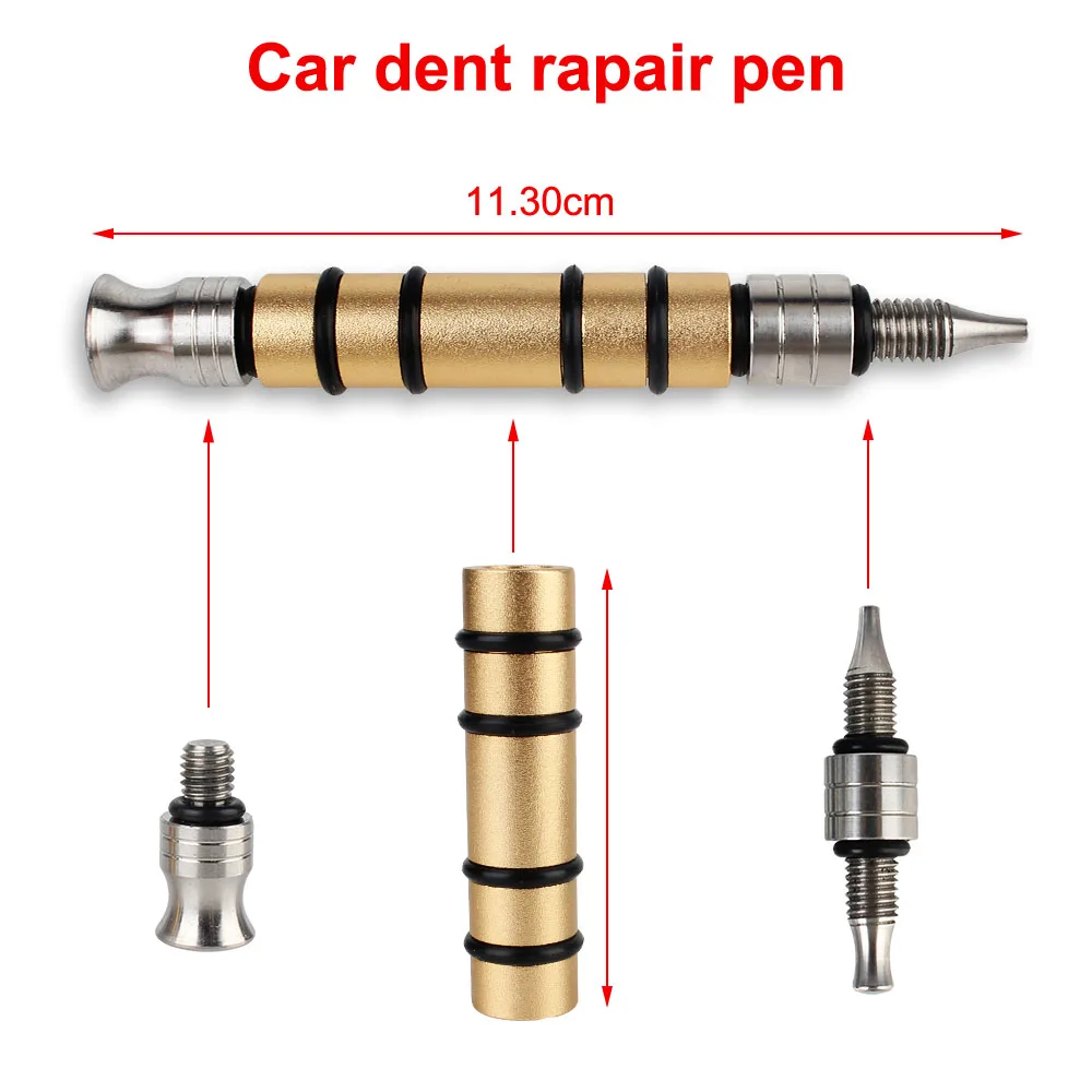 Sheet metal dent repair tool lifter tool percussion pen hammer kit unpainted Titanium alloy with magnet car dent repair tool