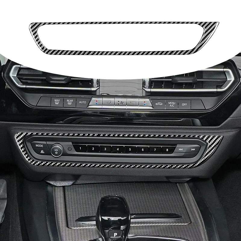 

Car Console CD Button Control Panel Frame Carbon Fiber Decoration Trim Sticker For BMW Z4 G28 2019-2022 Interior Accessories