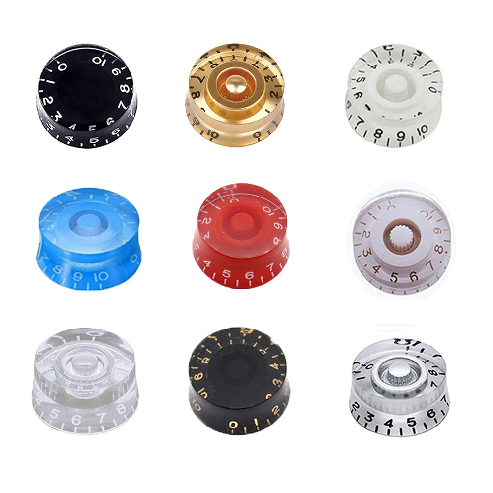 New High Quality Musical Instruments Guitar Knobs Vintage Style Fit Most LP Guitars Magnifies The Digits Plastic