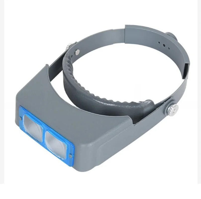 1.5X2X2.5X3.5X Head Wearing Magnifier Optivisor Eye Loupe Watchmaker 4 Lens Magnifying Glass For Watch Repair Jewelry Reading