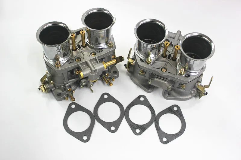 2pcs/lot New 48 Idf 48idf Carburettor Carby Oem Carburetor + Air Horns Replacement For Solex Dellorto Weber Empi