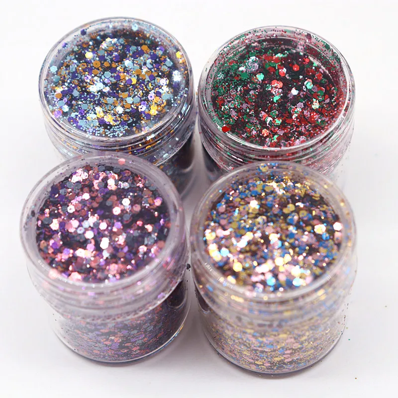 10ml 1 Can of Nail Polish Purple Mixed Series of Fine and Shiny Thin Nail Polish Glitter Powder, Suitable for Gel Polish Makeup