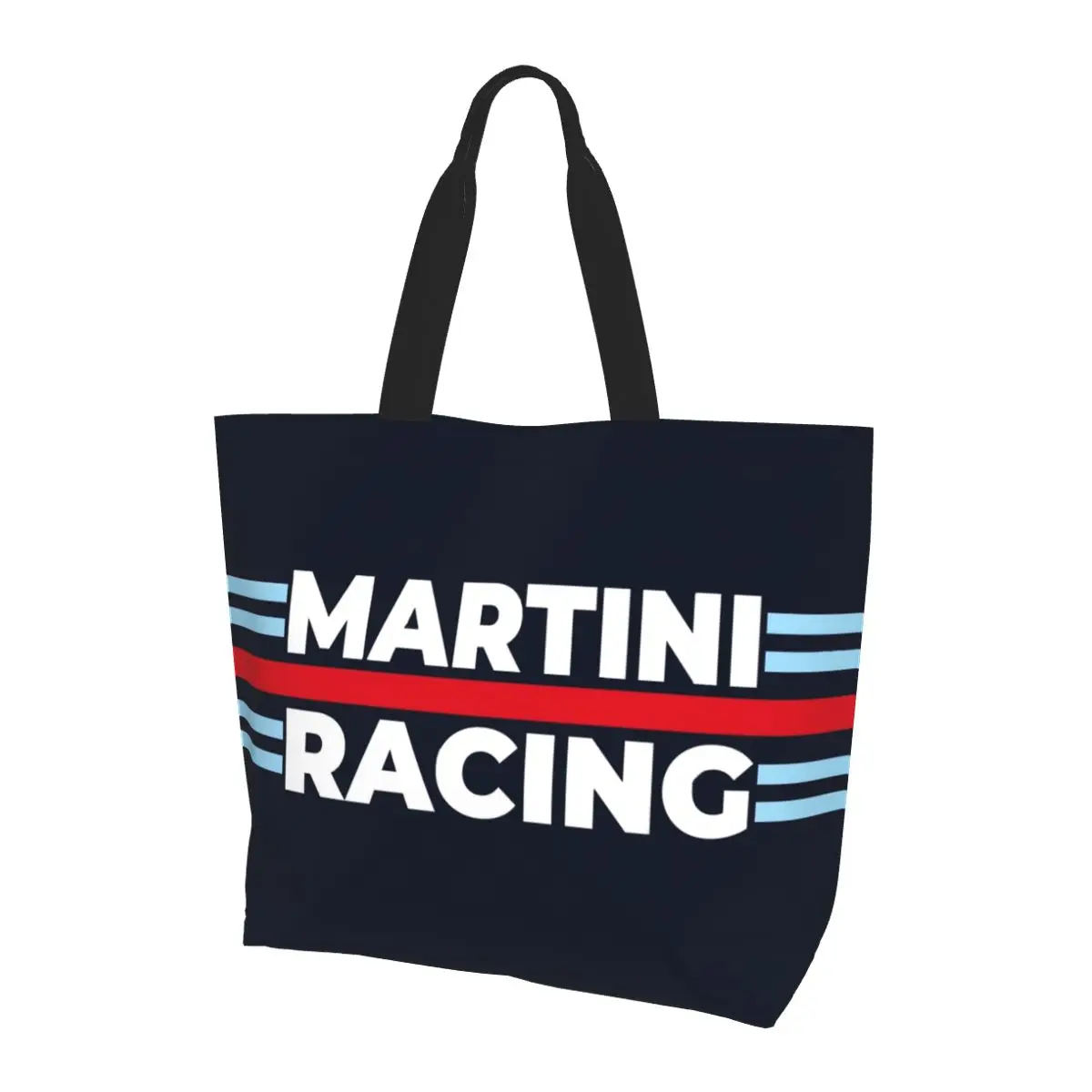 

Martini Racing Shopping Tote Bag Холщовые сумки на плечо большой вместимости Сумка-шоппер для продуктов для женщин