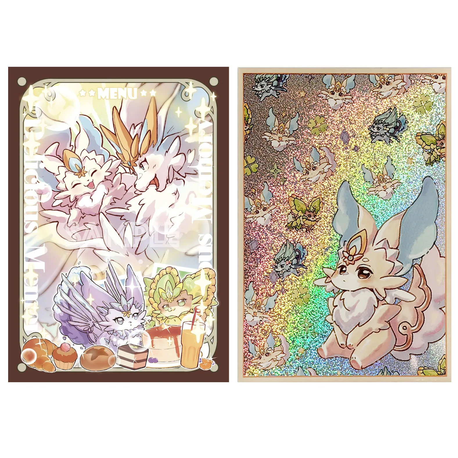 

Рукава для Карт Yugioh Purrely Yu-Gi-Oh! TCG OCG торговые карты голографический Блестящий Защитный чехол