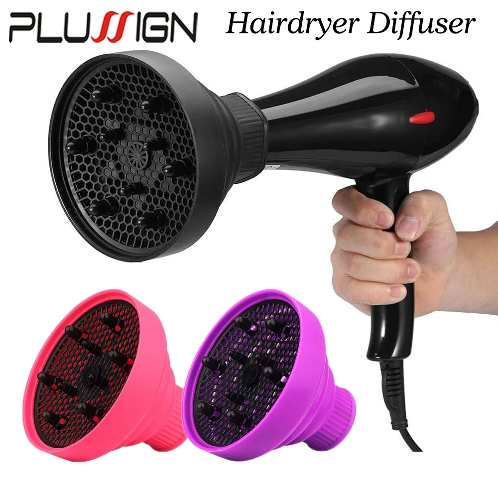 Diffuseur de cheveux pliable, accessoire pour sèche-cheveux, diffuseur Portable en Silicone pour cheveux bouclés, diffuseur universel pour sèche-cheveux