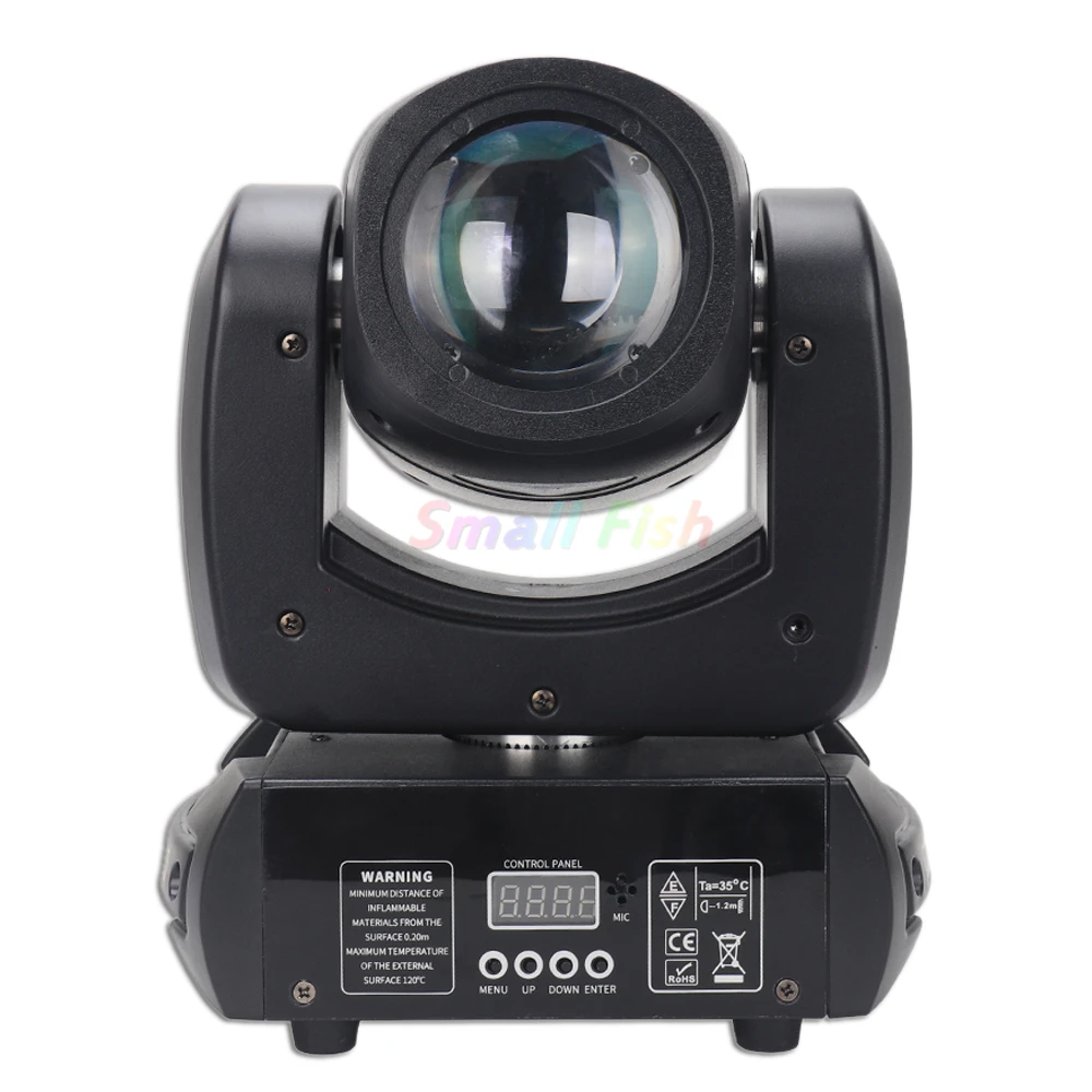 Imagem -02 - Led Moving Head Spot Light 18 Face Prism Dmx512 Som dj Stage Effect Party Dance Disco Bar Música Novo 100w Beam