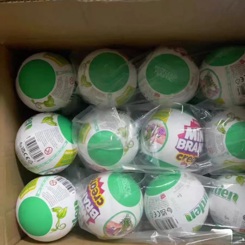 주루 미니 브랜드 서프라이즈 볼 미니 가든 플랜츠 시리즈 블라인드 박스 장난감 피규어 미스터리 모델 컬렉션 장식품 어린이 선물