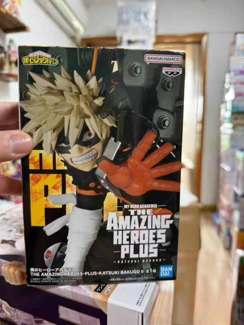

BANDAI оригинальный BANPRESTO My Hero Academy THE AMAZING HEROES-PLUS-KATSUKI BAKUGO II аниме фигурка модель игрушки орнамент подарки