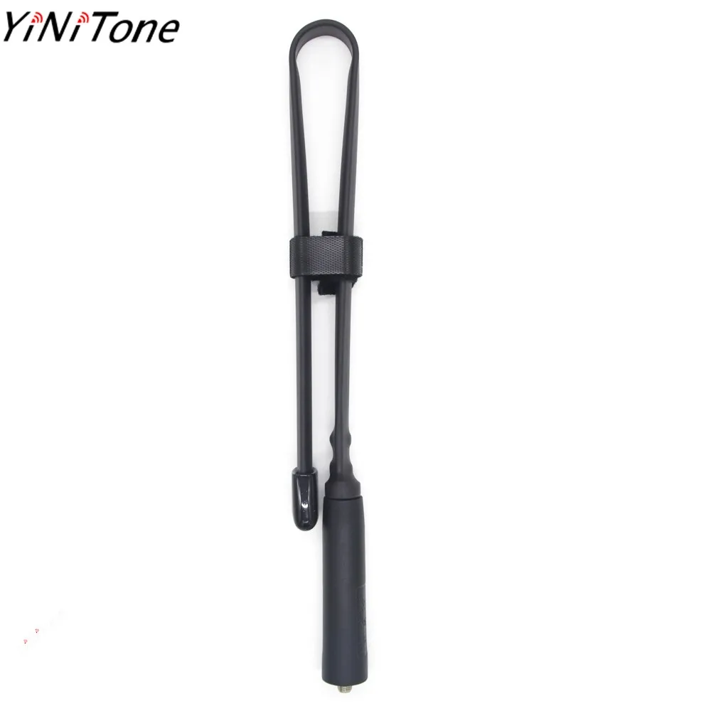 48cm Walkie Talkie Foldable CS Antenna SMA-Female VHF/UHF Dual Band 136-520MHz For Kenwood Baofeng Uv-5R BF-888S UV-17