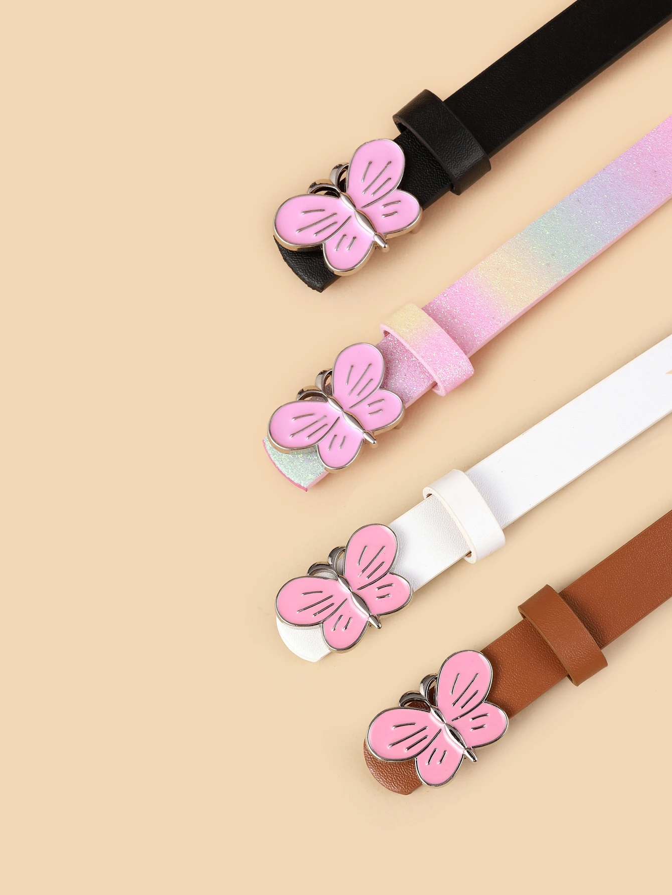 Hot Sale New Fashion Butterfly Design Ladies Belt High Quality Women's Pu Belts