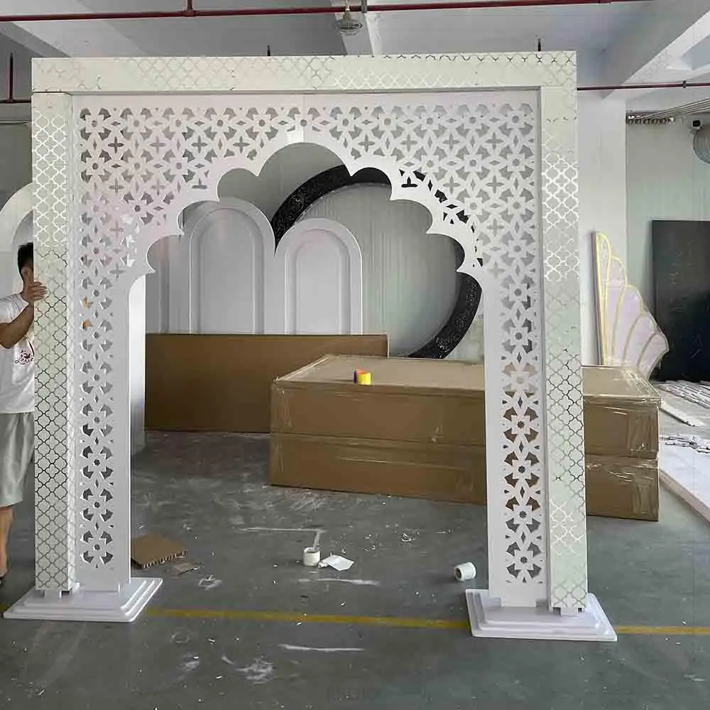Stunning Custom Size Acrylic PVC Wedding Backdrop Arch Outdoor for Wedding Event Decoration