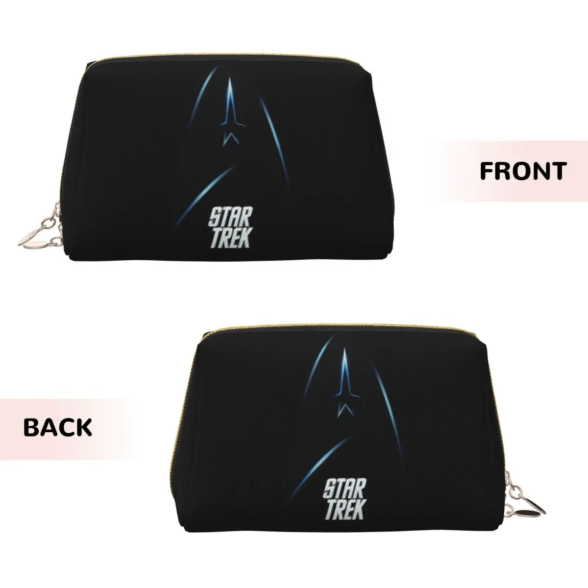 Star Treks Science Fiction TV SeriesWomen Cosmetic Bag Travel Makeup Organizer Pouch Toiletry Storage Dopp Kit Case