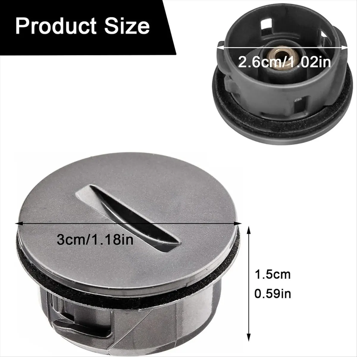 9Pack X(2pcs Brush Rod End Cap Cover for V6 / DC59 / DC62 / SV03 / SV073 Direct Drive Cordless Vacuum Cleaner Attachment) - view 6