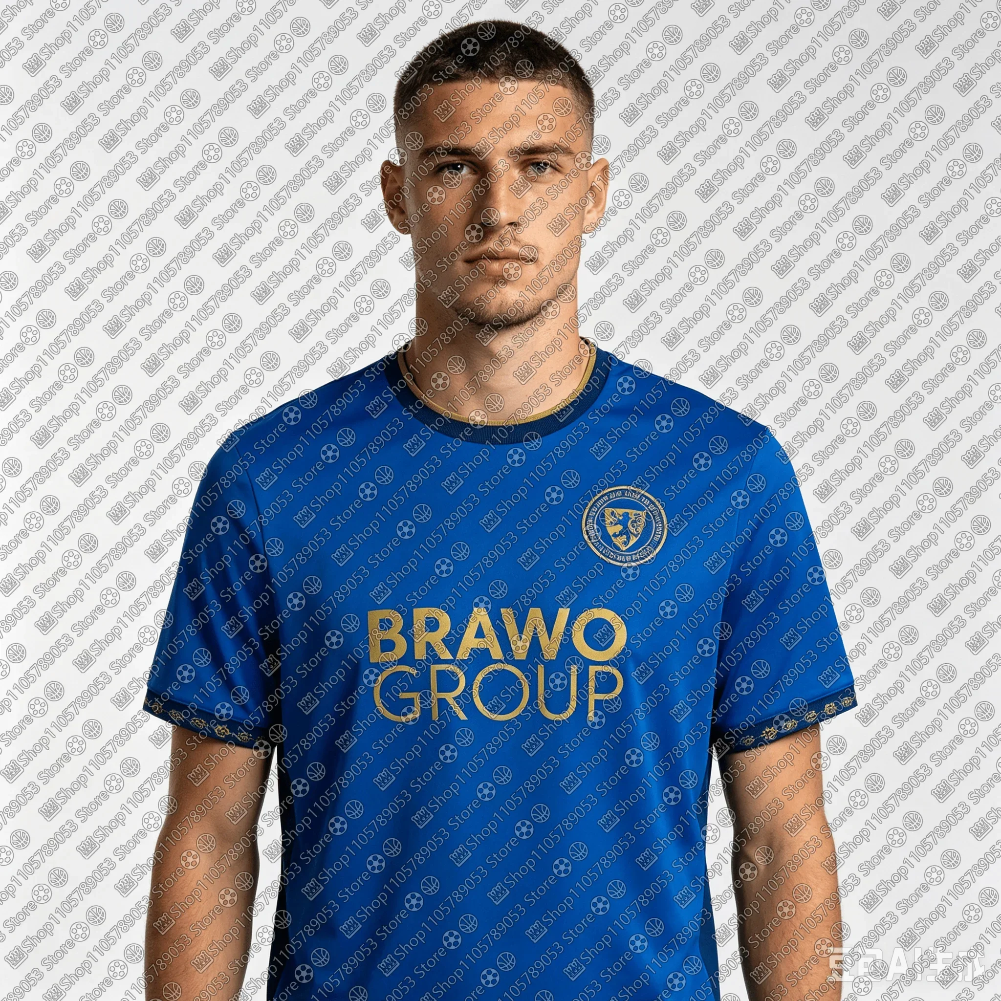26-27 Mens Kids Boys G-Germany Top Adult Jersey Soccer Game Sport B-Braunschweig Home Male Training Breathable Football Jersey