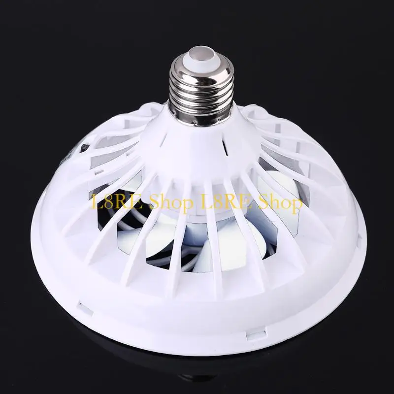 L8RE E27 Ceiling Fan with LED Light Bulb for Home Office Night Market Book Room