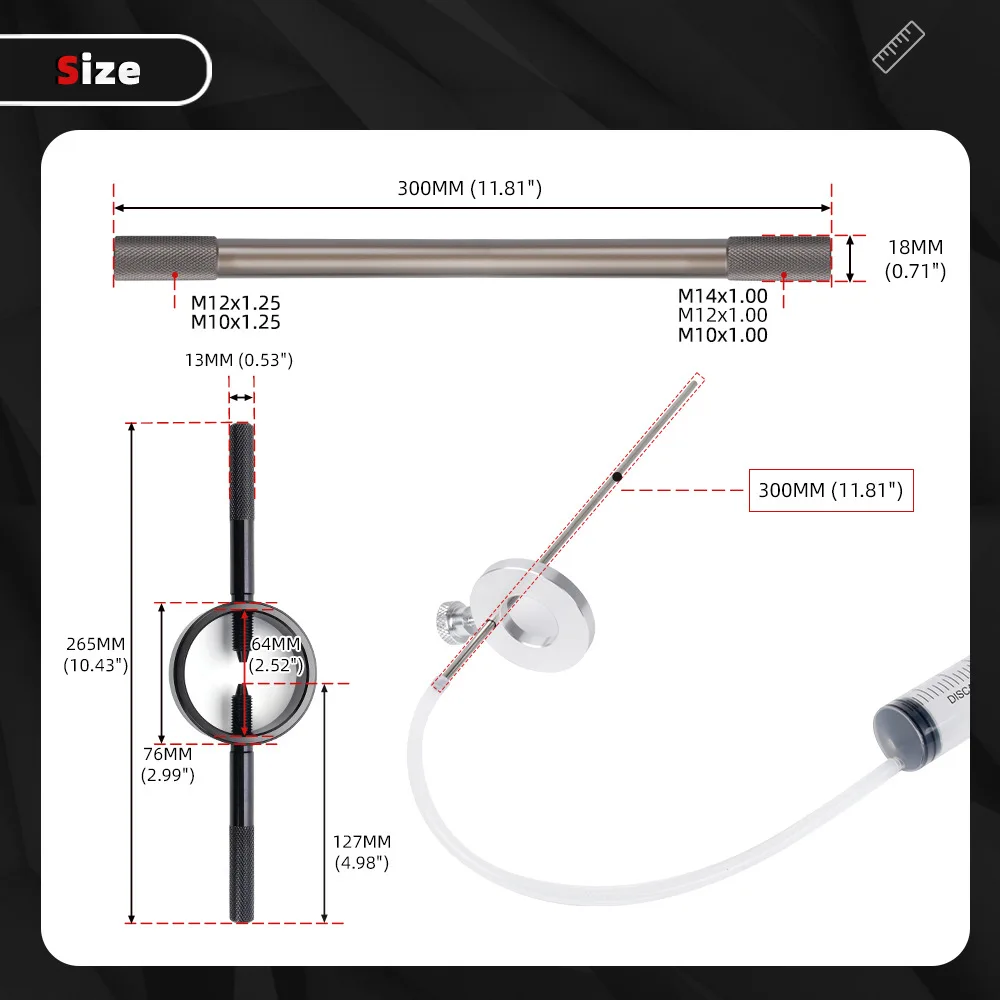 Motorcycle Fork Spring Compressor Tool - 60ml Valve Spring Compressor Kit for Bike, Cross-border