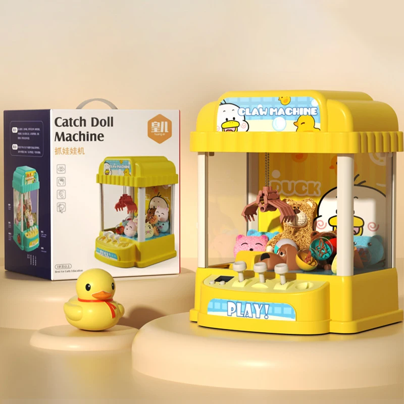 3 Rocker Lever Control Claw Machine with Sound Effect Coin Opearted Play Game 인형뽑기기계 Doll Crane Machine Game Children Toy Gifts