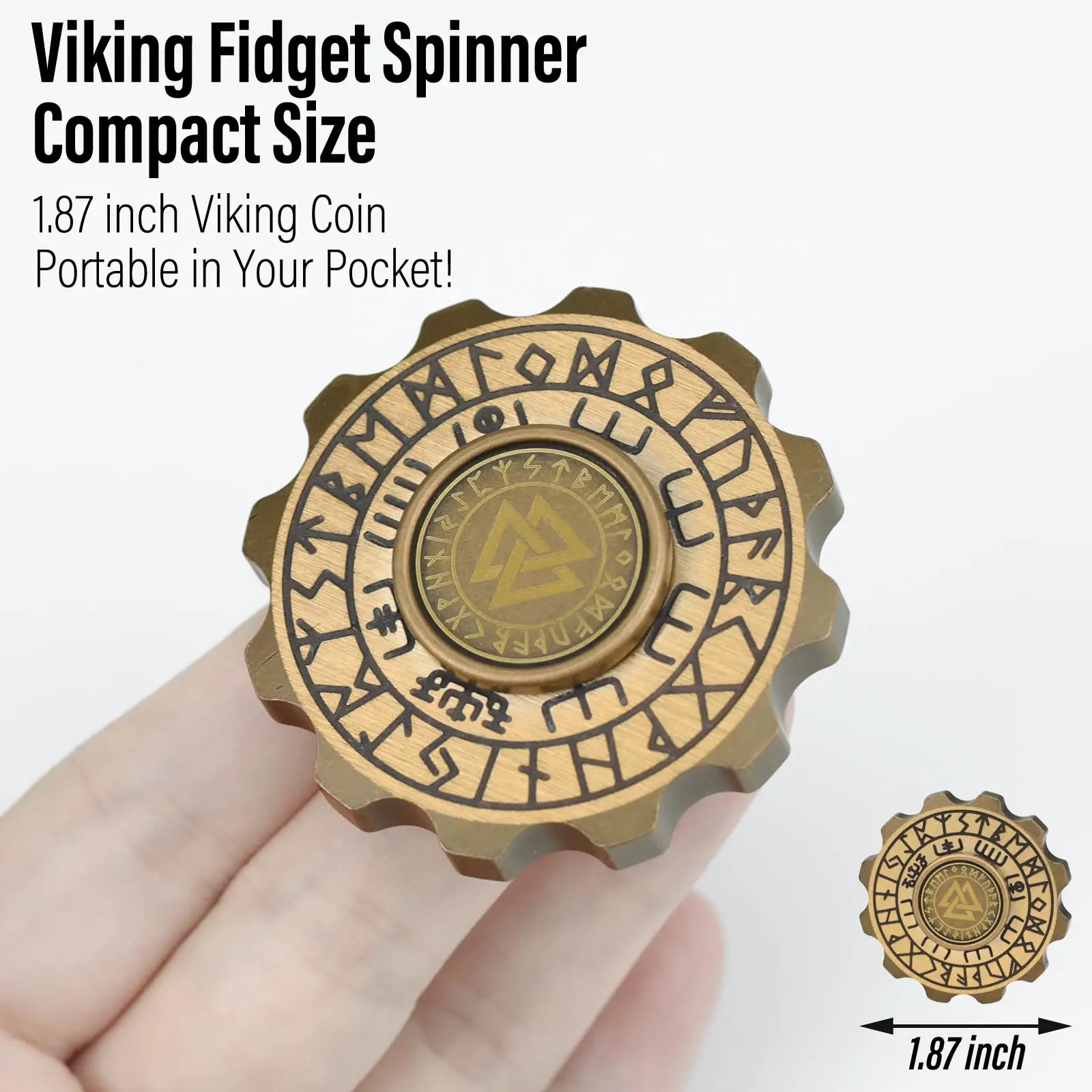 EDC Play Metal Fidgets Spinner voor volwassenen, zwaar metallic messing Figette Spin Stress Relief Speelgoed voor autisme ADHD Anti-stress