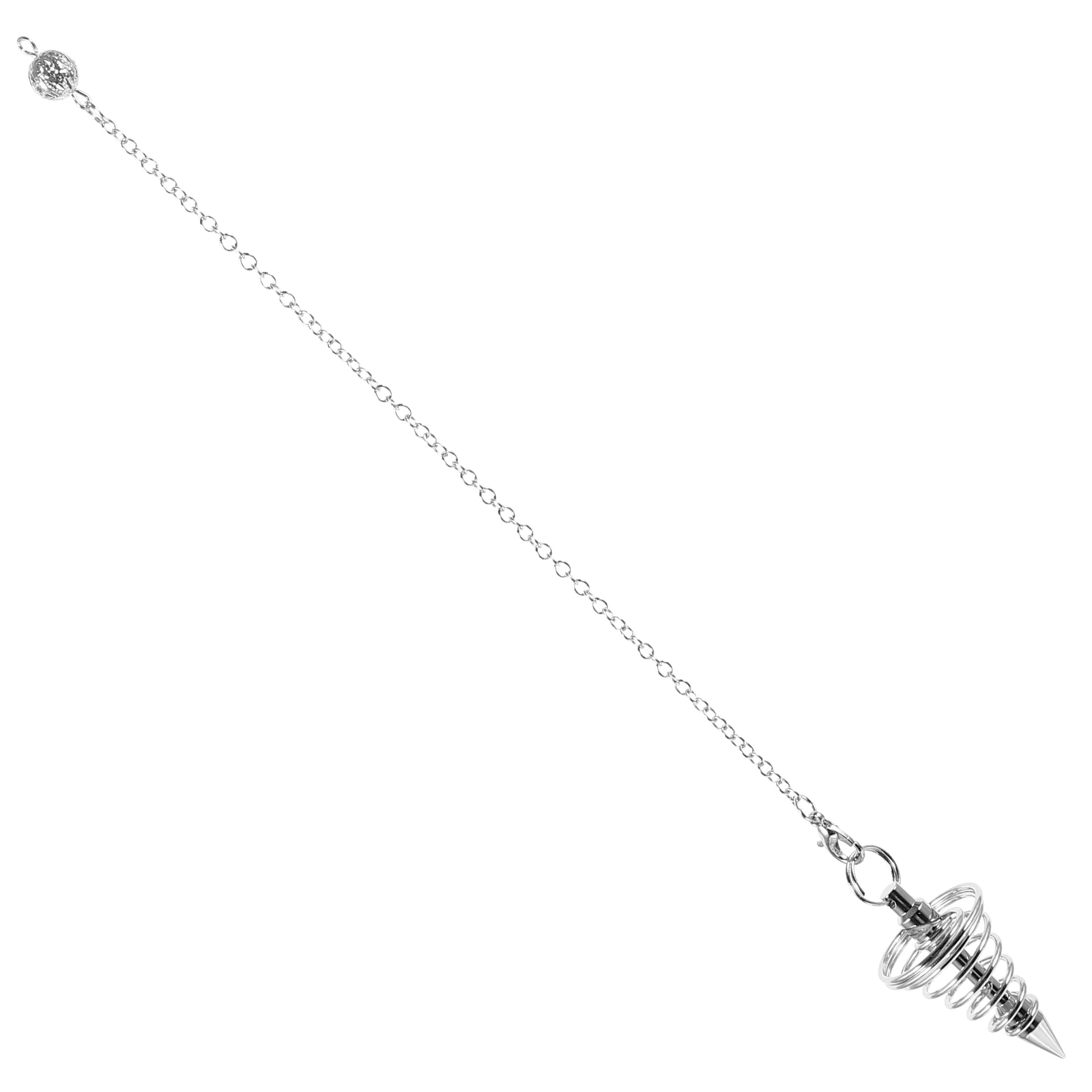 

Pendulum Pendant Spiritual Copper Divination Dowsing Necklace Spiral Cone Shaped Fade Resistant Chain Custom Jewelry
