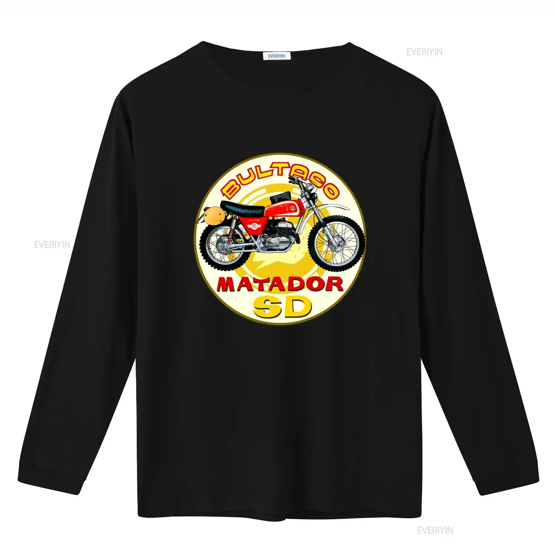 Bultaco Matador SD Motorcycle Print Men's T Shirt Retro Style Fashion vintage Washed Casual fashion Unisex Comfortable