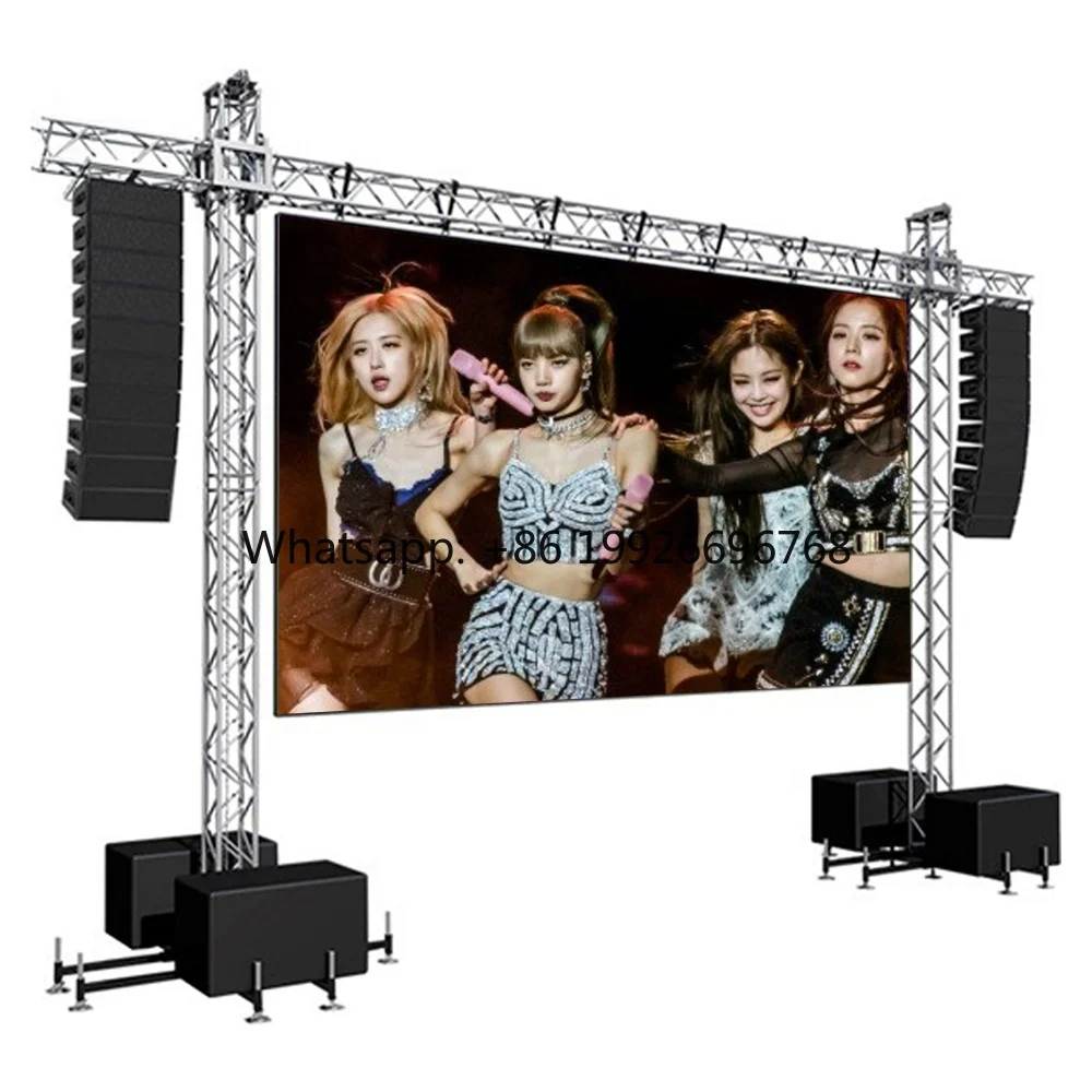 New P3.91 Led Screen Outdoor Video Wall Waterproof Die Cast Aluminum Backdrop Led Display Screen