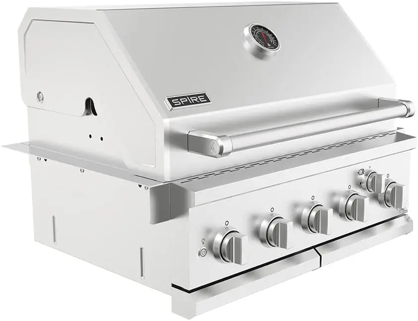 Premium Grill built-in head 5-Burner with Rear Burner Propane Grill Convertible to Natural Gas 30 inches Built In 3050R Grill