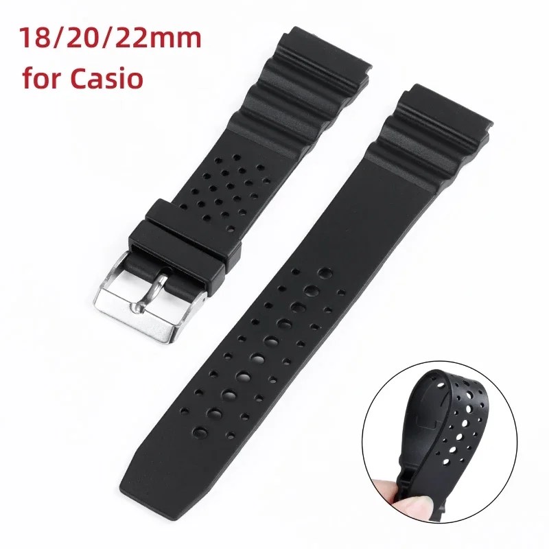 18mm 20mm 22mm Silicone Rubber Watch Band Strap for Casio f-91w/105/108 A158W Replacement Sports Waterproof Plastic Watchbands