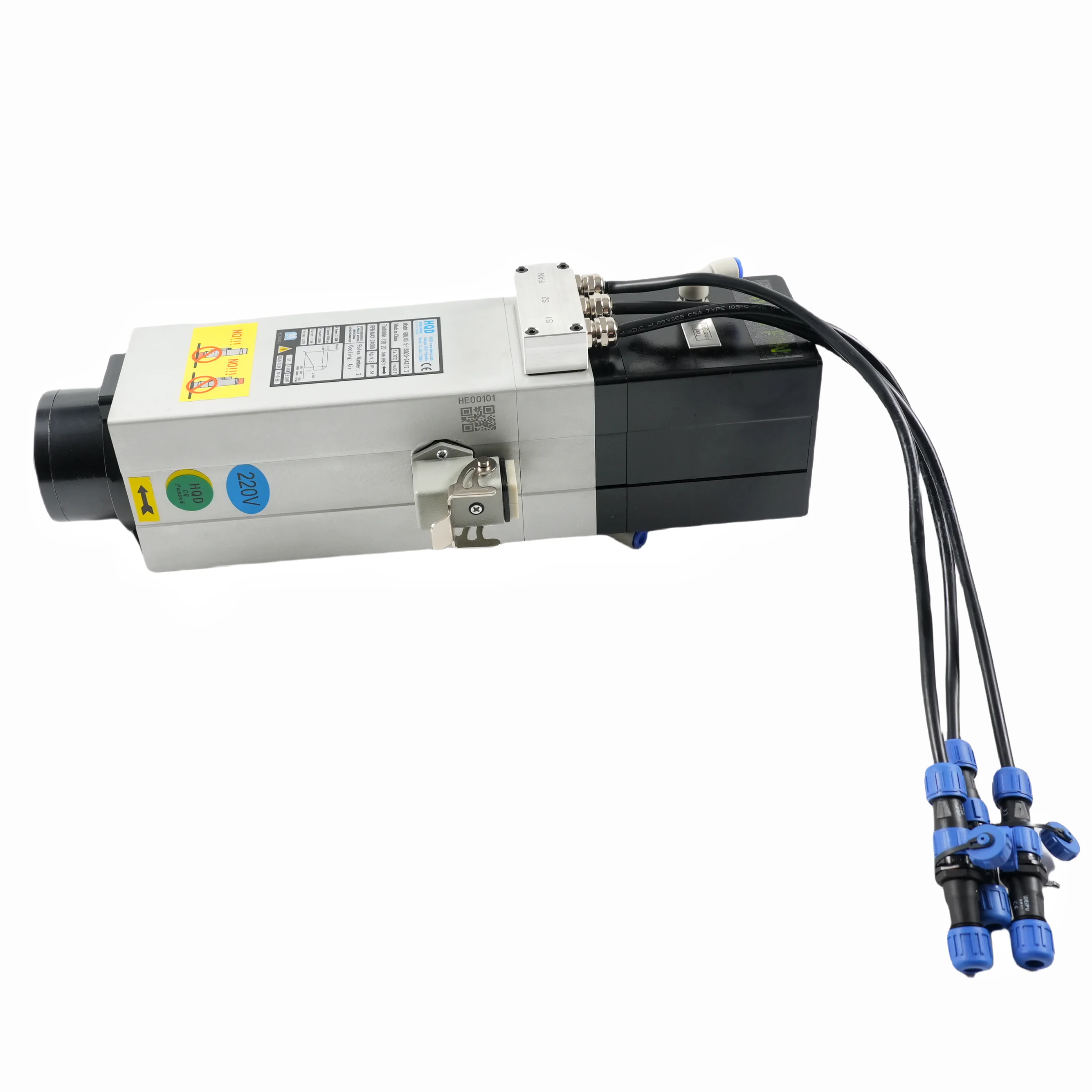 

HQD 2.2KW ISO20 Air Cooled ATC Woodworking Spindle Motor DIY Spindle Motor GDL40.5-20-24Z/2.2