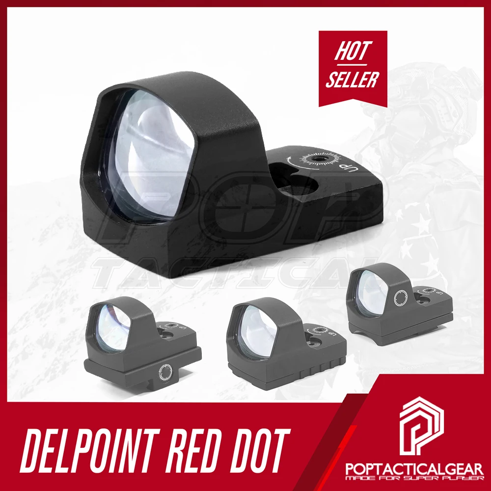 LP Delta 3.5MOA Reflex CQB Red Dot Sight With Mount Plate For AR shotgun pistol Tactical Hunting Close Range Sight