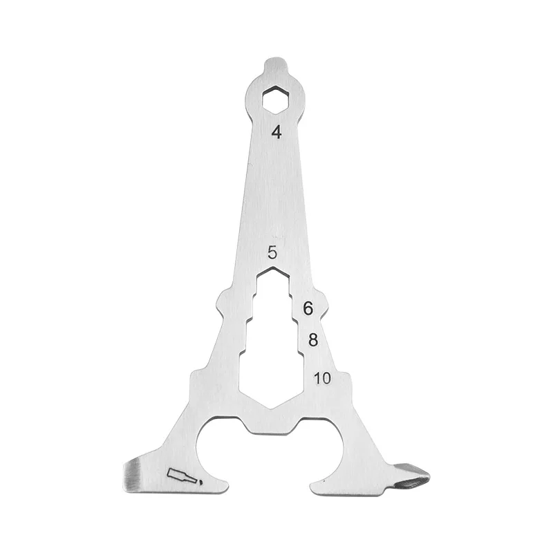 Outdoor Tools Wrench Bottle Opener Screw Tool Card Shark Style Stainless Steel Multi-Tool Card