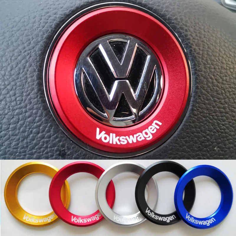 Car Steering Wheel Auto Rline Emblem Sticker Accessories For Volkswagen VW GTI R Polo Golf Touareg Passat Magotan Tiguan Lavida