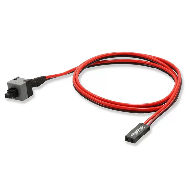 5 Pcs 50cm 2 Pin SW PC Power Cable On/Off Push Button Computer Case Switch Wire