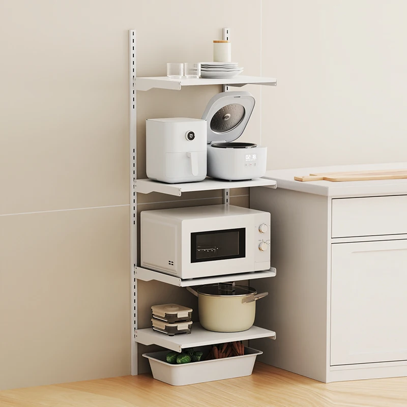 Air Fryer & Rice Cooker Organizer Compact Kitchen Counter Shelf Space Saving Appliance Storage Rack for Small Appliances