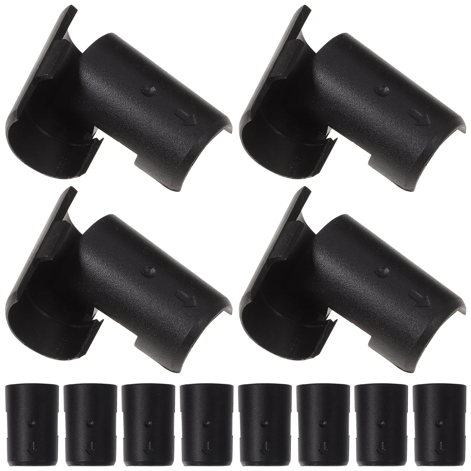 32Pairs Anti-Static Plastic Shelf Lock Clips Replacement Wire Shelving Sleeves Fit 19Mm Diameter Post Metal Rack