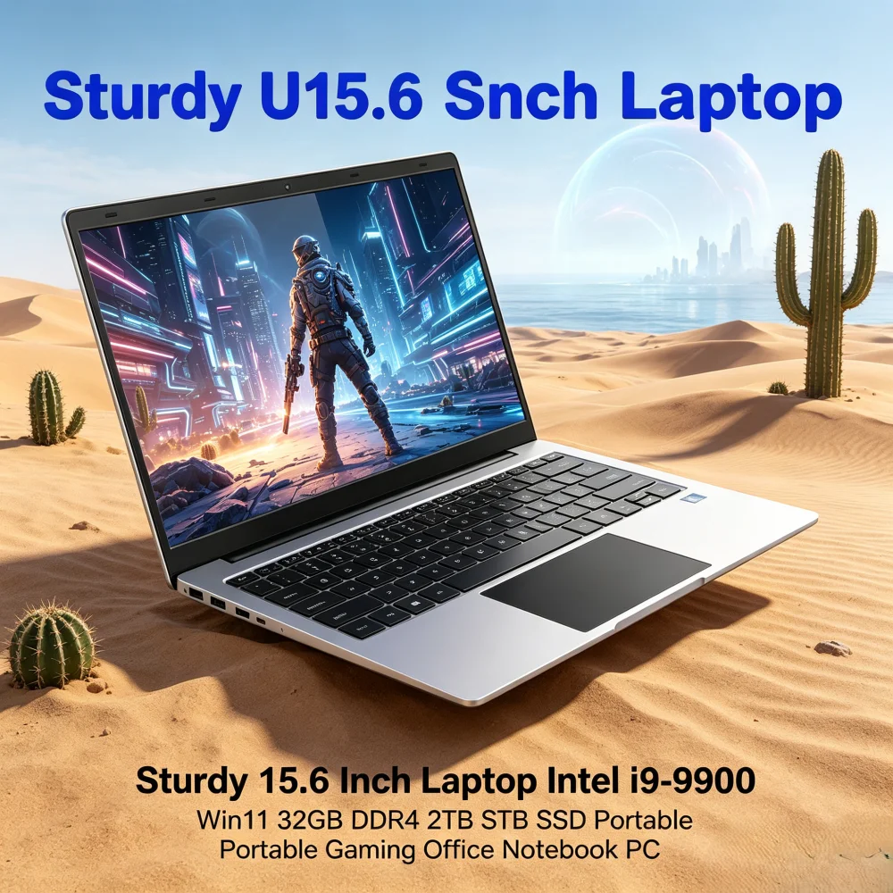 

2026 New 14.1 Inch Ultra Thin Laptop Intel i9-9880H Win11 16GB DDR4 RAM 2TB SSD Portable Business Notebook PC