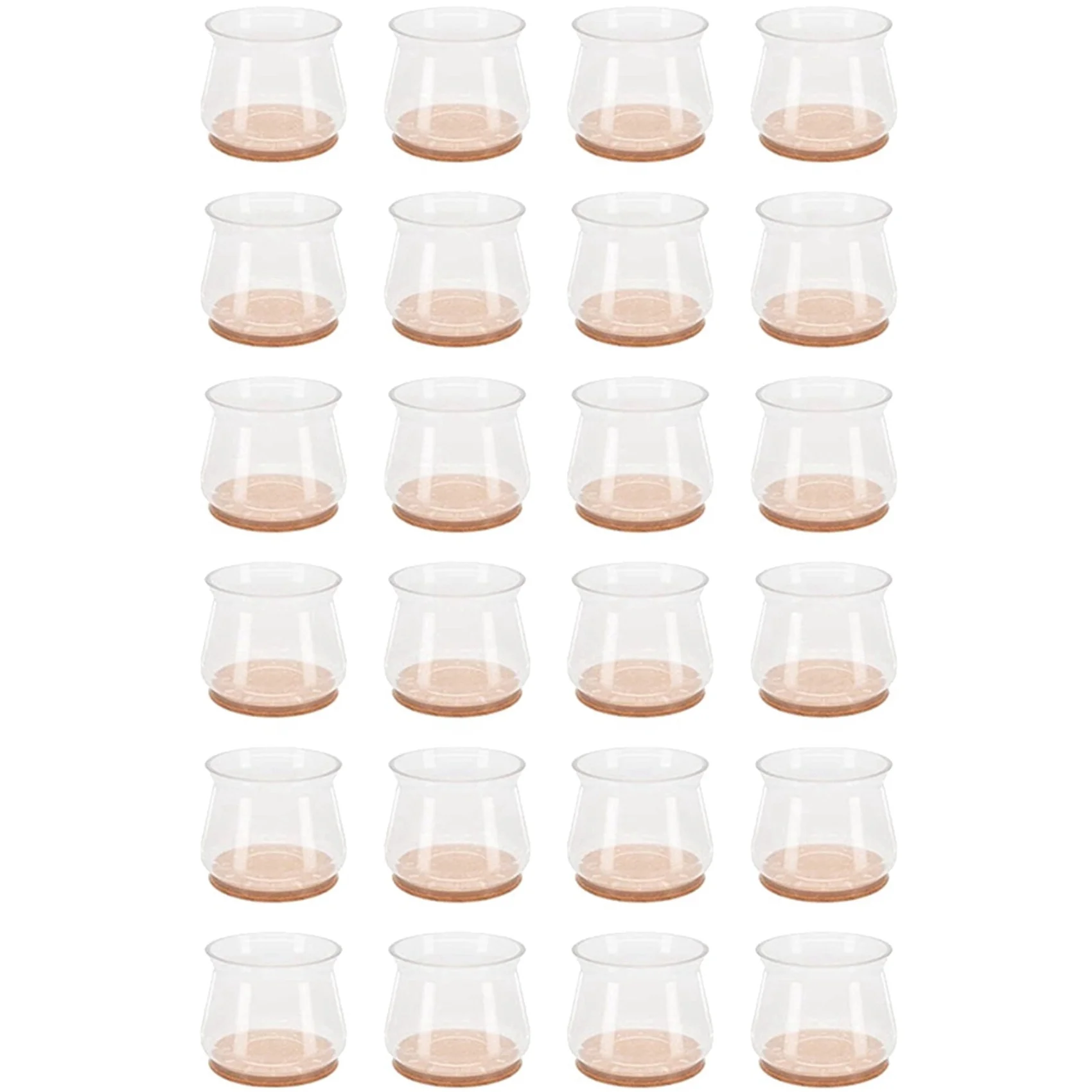 A01F-72 Pcs Chair Leg Floor Protectors For Hardwood Floors Silicone Covers To Protect Wood Tile Floors Felt Pads