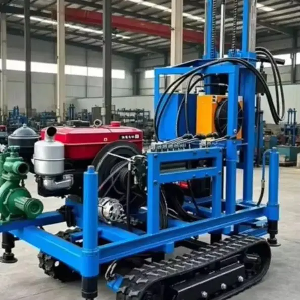 Customized Versatile Drill Rig 30HP 180M Wheeled Precise Positioning Solid Build Water Well Drilling Rig