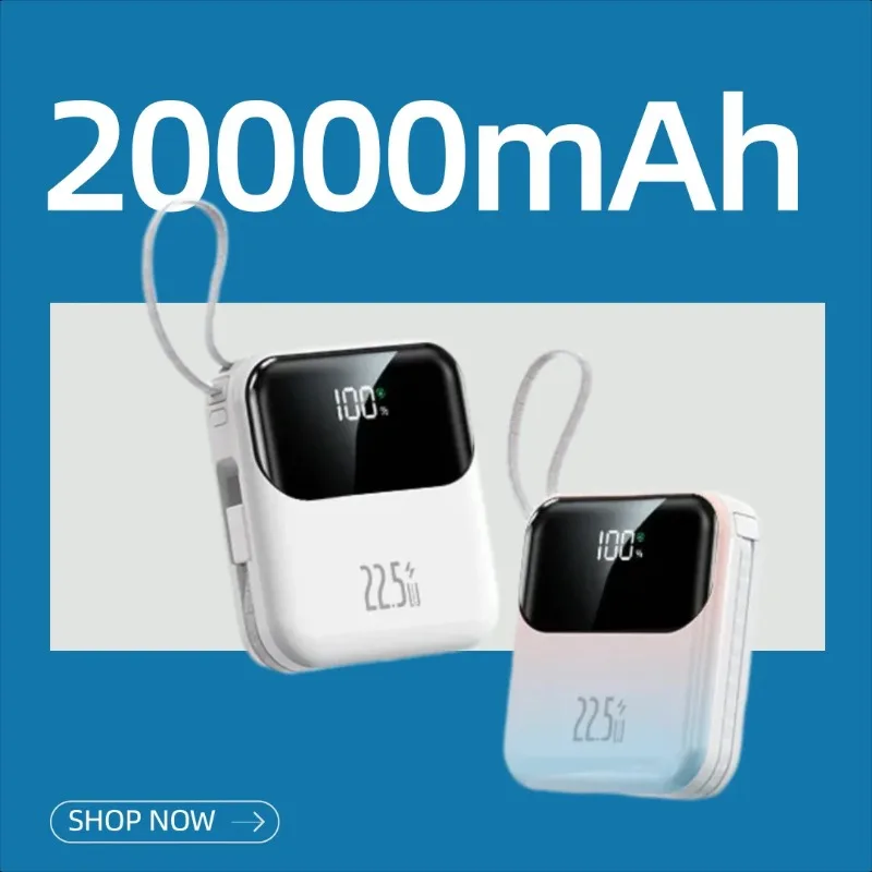 

CCC Certified Built-in Cable 20000mAh 22.5W Super Fast Charging Power Bank