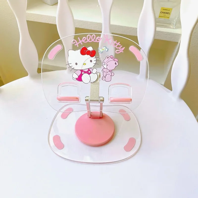 Miniso Sanrio Tablet Stand Hello Kittys Accessories Cute Cartoon Anime Large Desktop Tablet Stacking Support Toys for Girls Gift