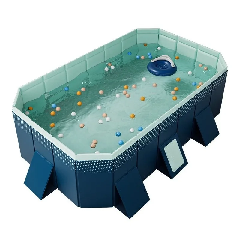 2.1m/2.6m/3m Inflatable-free Pools Made of Reinforced 5-layer Mesh Material, Perfect for Family Leisure Water Activities