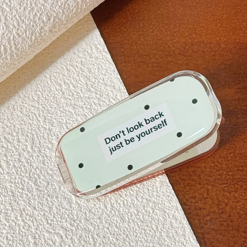 Soporte de espejo de moda para teléfono móvil, accesorio plegable Invisible de lunares encantadores, soporte Universal