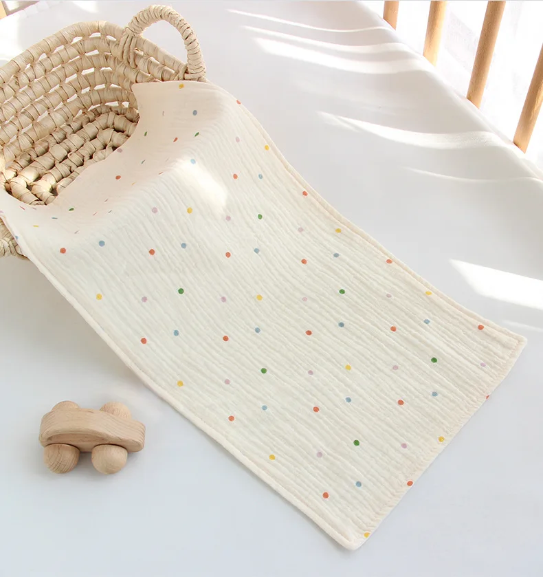 Cotton Muslin Baby Face Towel Long Burp Cloth for Newborn Kindergarten Hand Towels Infant Drooling Bibs Washcloth Baby Items image 5