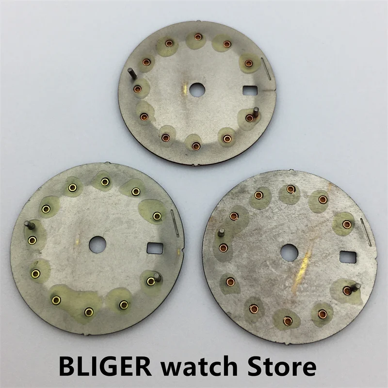 BLIGER new 20.5mm women\'s watch dial Black white blue Green grey Red color for Japan NH05A NH06A movement for 26mm  Watch Case