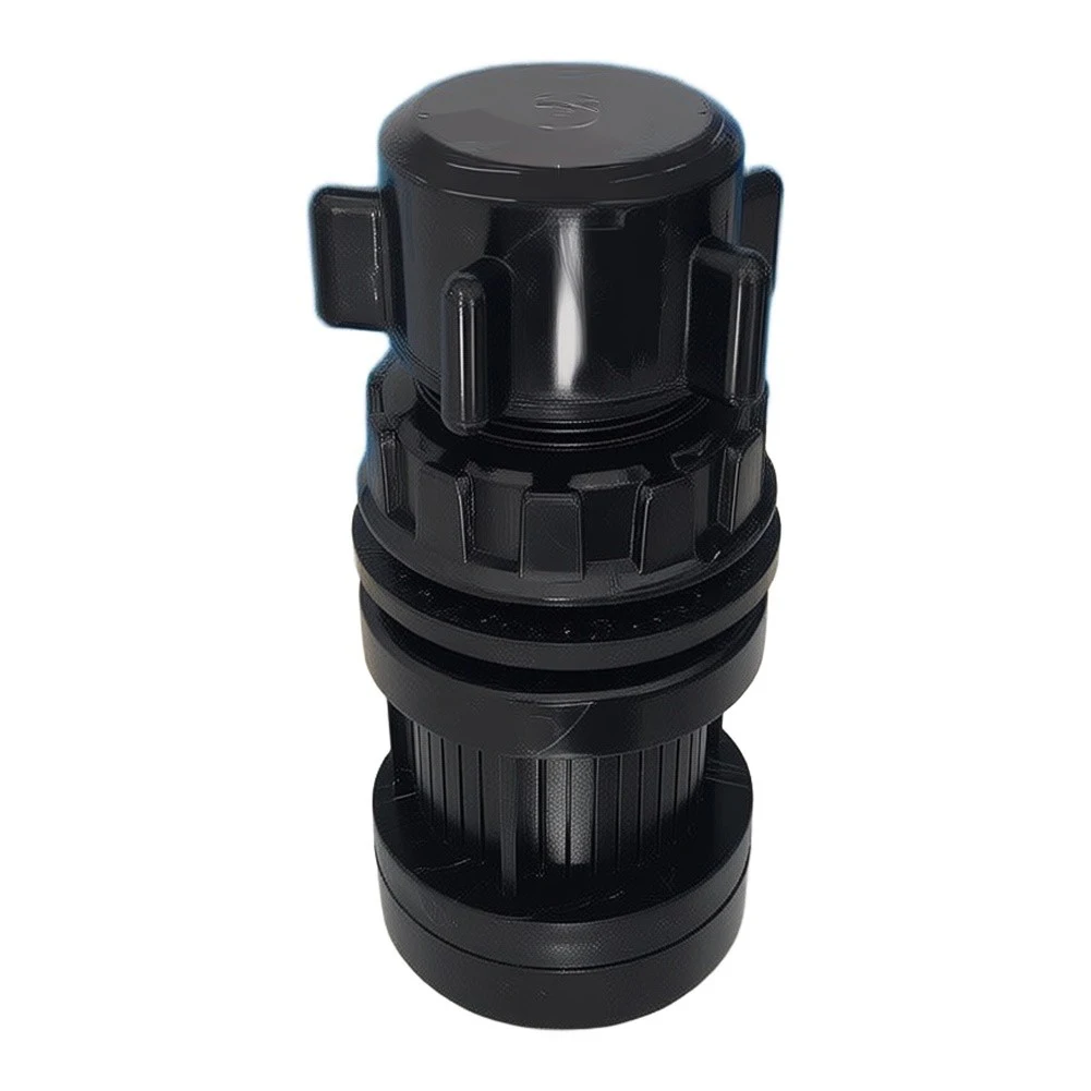 1.5 Inch ABS Sand Filter Drain Valve Black Porous Design For Pool Water Treatment System Swimming Pool Accessories