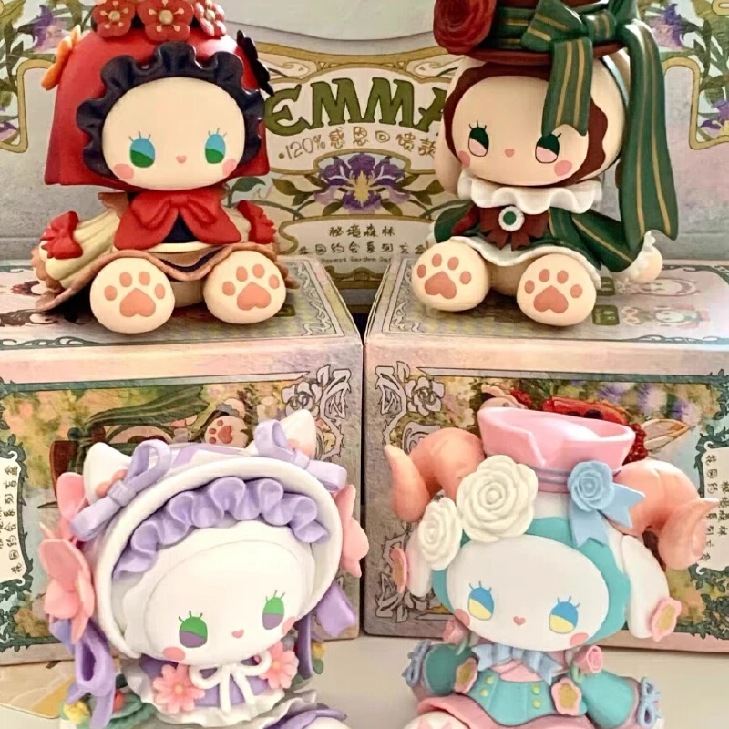 本物のエマ シークレット フォレスト ガーデン デート シリーズ トレンディ ブラインド ボックス アニメ フィギュア かわいい部屋の装飾品人形誕生日フェスティバルギフト