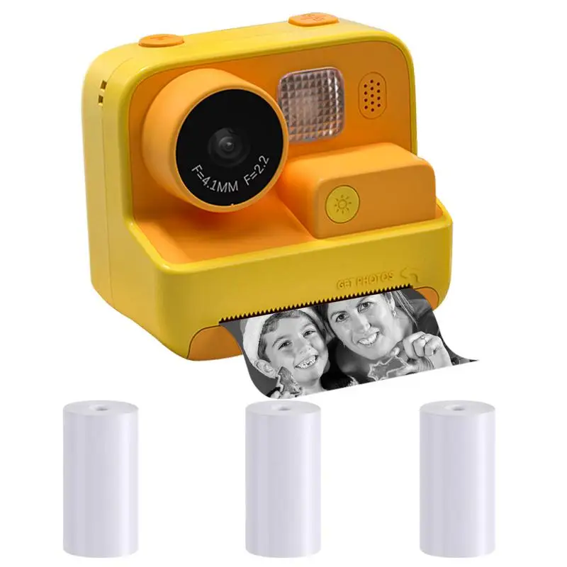 Children Instant Camera Hd 1080p Video Photo Digital Print Cameras Dual Lens Slr Photography Toys Birthday Gift With Print Paper